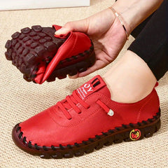 Women's Flat Sneakers Lightweight Low Top Lace Up Shoes Women's Walking Shoes