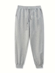 Men's Loose Fit Joggers Casual Stretch Knit Fabric Sweatpants Tapered Pants