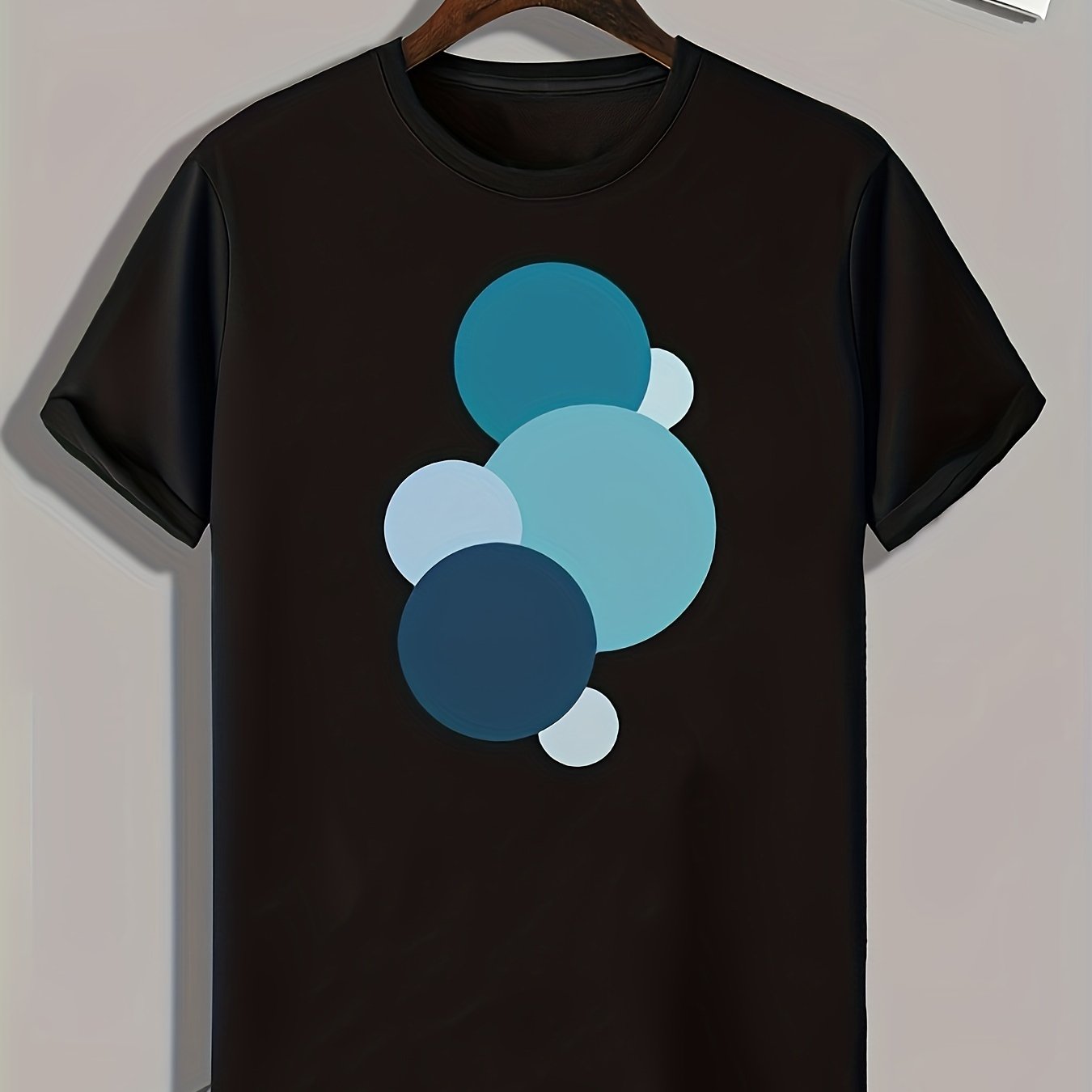 Geometric Pattern Print Men's Sports T-shirt