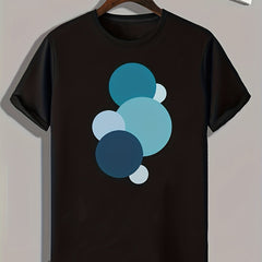 Geometric Pattern Print Men's Sports T-shirt