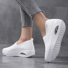 Women's Air Cushion Chunky Sneakers Slip on Running Shoes