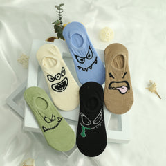 Men's Creative Pattern Liner Anklets Socks for Outdoor Wear