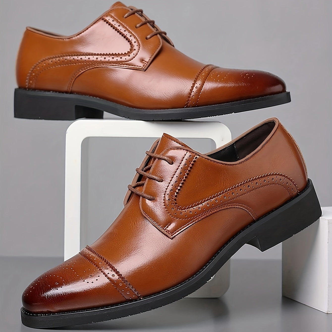 Men's Lace Up Dress Shoes Non Slip Formal Shoes