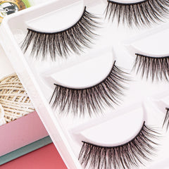 5 Pairs Natural Looking 3D Faux Mink Lashes for Flawless Cat Eye