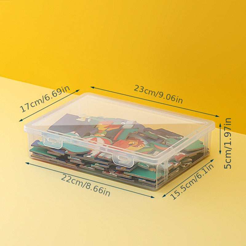 Puzzle Storage Box Toy Building Block Sorting Box for Children