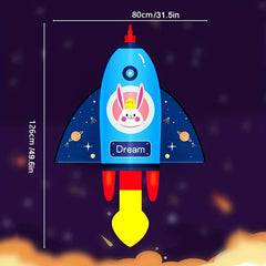 Colorful Rocket Kite for Outdoor Fun