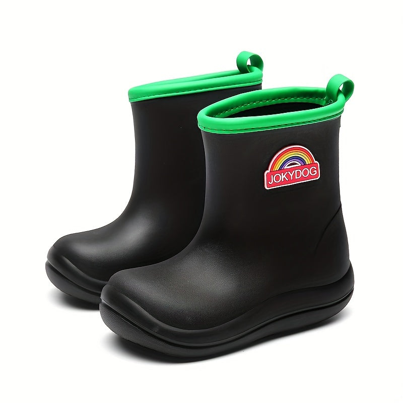Boys' Colorful Print Rain Boots Non-slip Waterproof