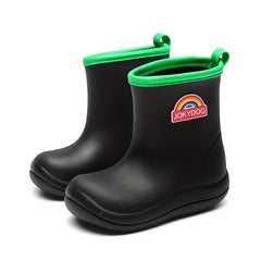 Boys' Colorful Print Rain Boots Non-slip Waterproof