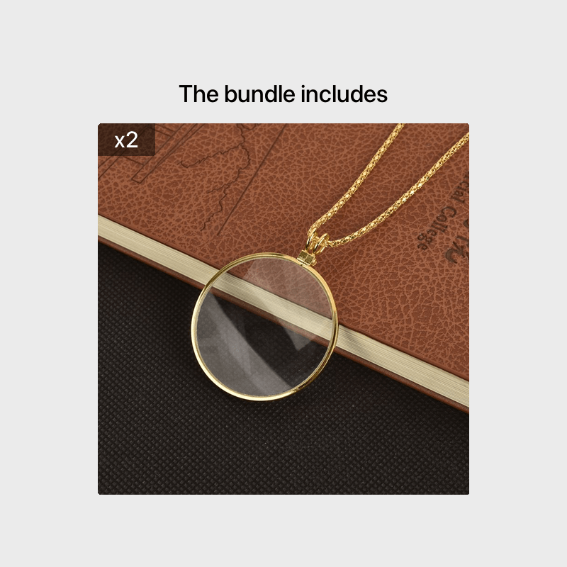 Stylish Hanging Magnifier Necklace for Reading, Gifting