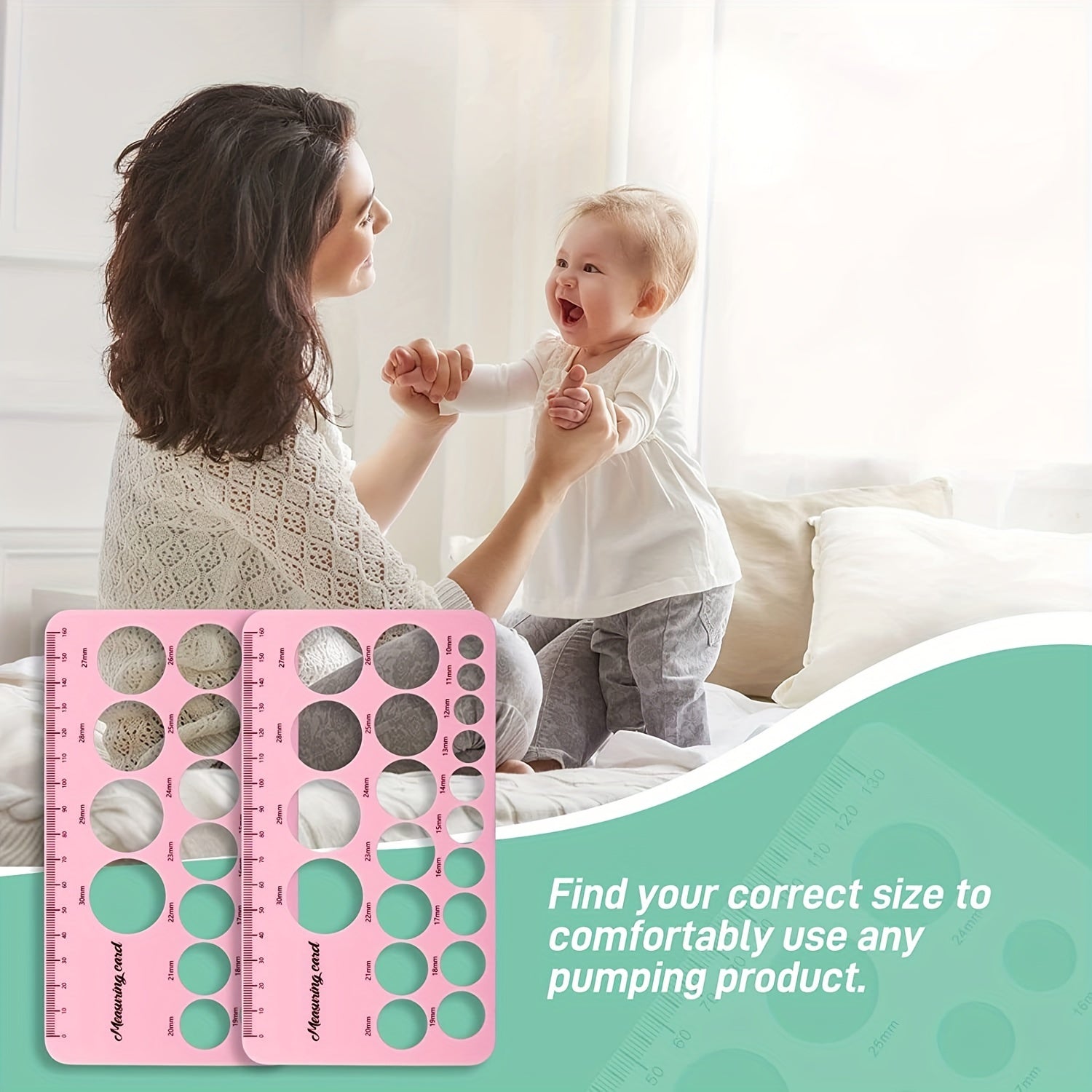 Silicone Nipple Ruler Flange Sizer Breast Pump Sizing