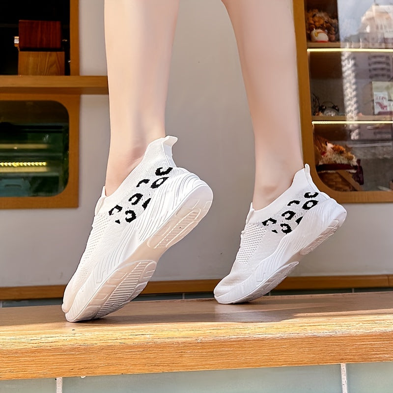 Women's Colorblock Flatform Sneakers Lace Up Breathable Shoes