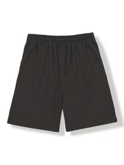 Men's Rock Climb Print Shorts Casual Stretch Drawstring Shorts