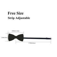 Barry Wang Purple Silk Bow Tie Set for Wedding