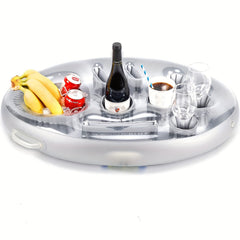 Inflatable Pool Drink & Food Tray: Keep Refreshments Handy While You Swim