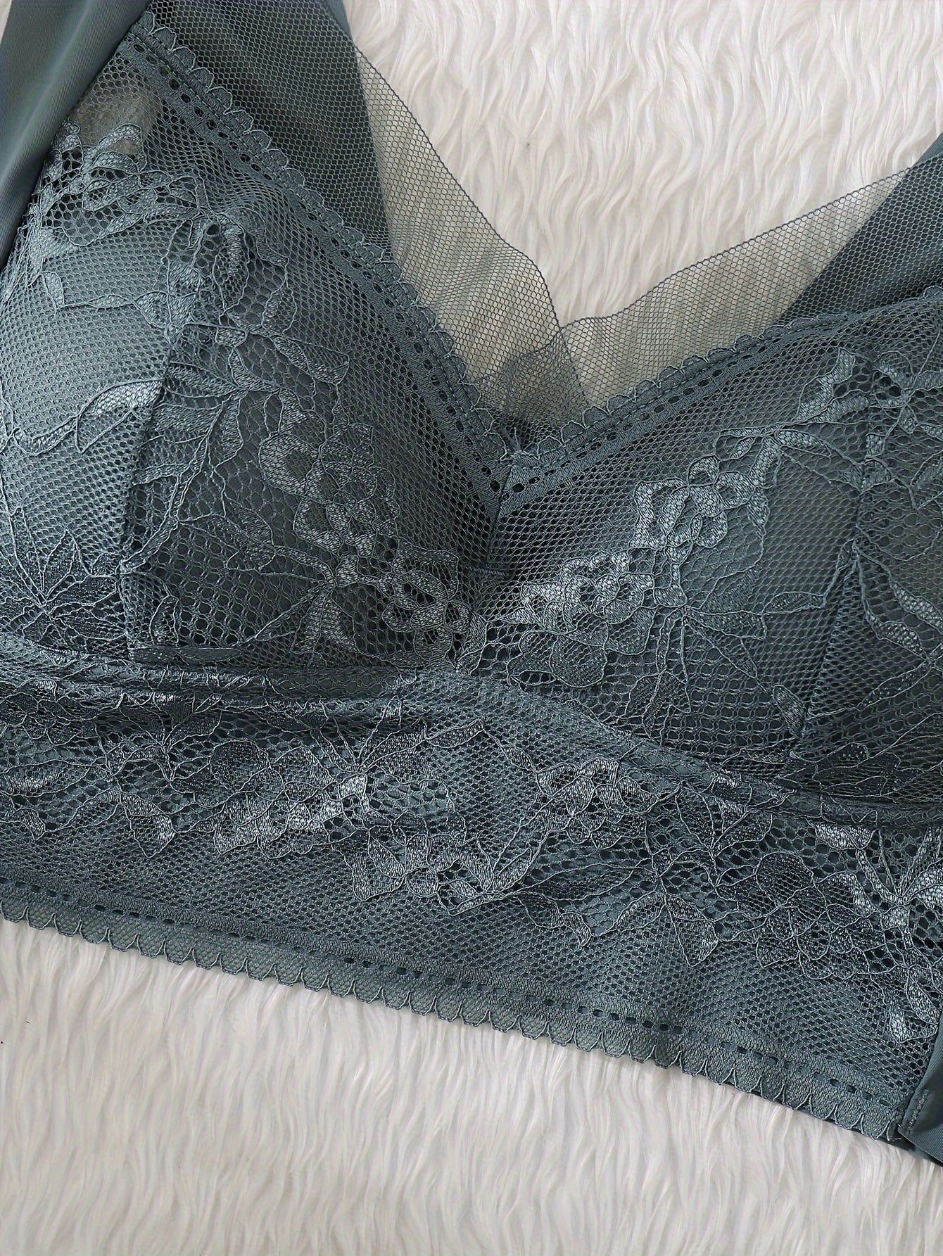 3pcs Lace Wireless Bras Full Coverage Comfy & Breathable