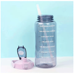 70oz Portable Transparent Fitness Water Bottle Leak Proof