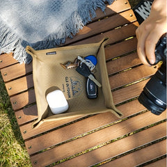 Outdoor Camping Storage Tray Portable Folding Square Storage Box