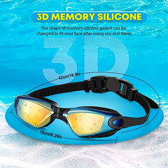 Kids Anti-fog Sunscreen Swimming Goggles - Soft Silicone Lens