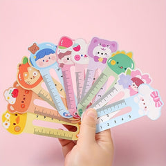 50pcs Cute Animal Bookmark Ruler Set for Students