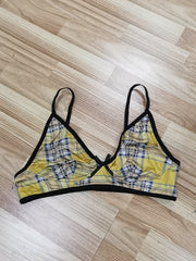 Plaid Pattern Bow Sexy Lingerie Set Plus Size