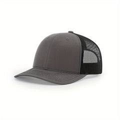 Adjustable Sunshade Mens Mesh Peaked Cap With Embroidery
