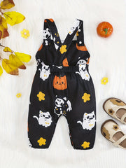 Halloween Party Bib Overalls for Toddler Baby Boys Girls
