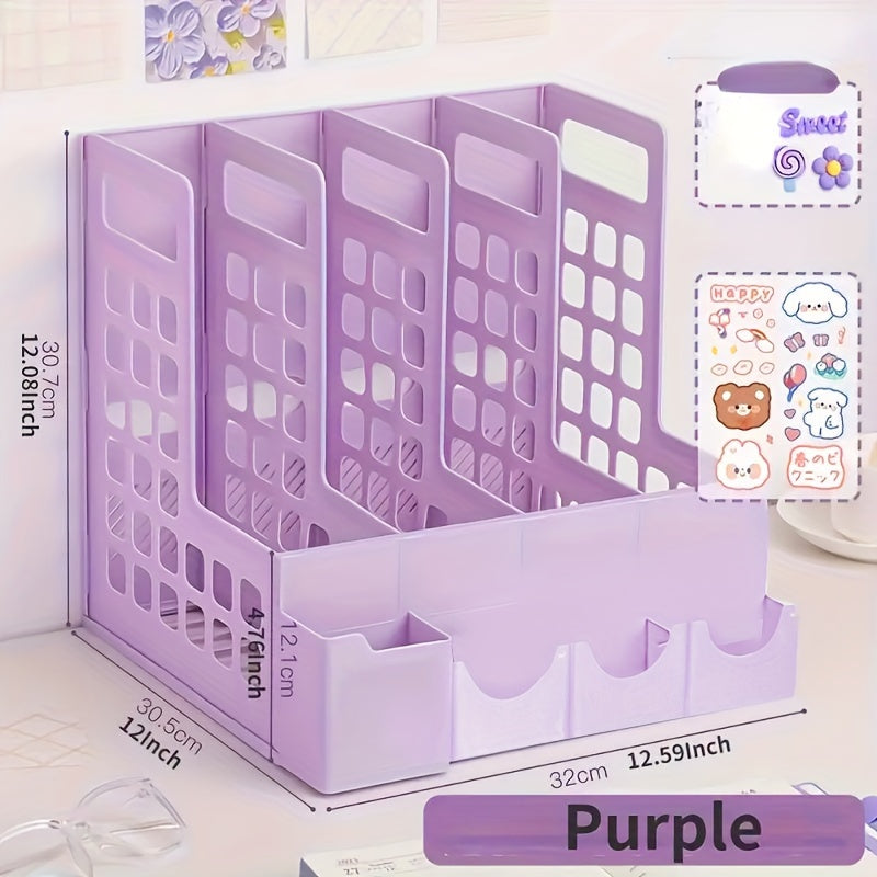 Large Capacity File Box Storage Desktop Archive Organizer