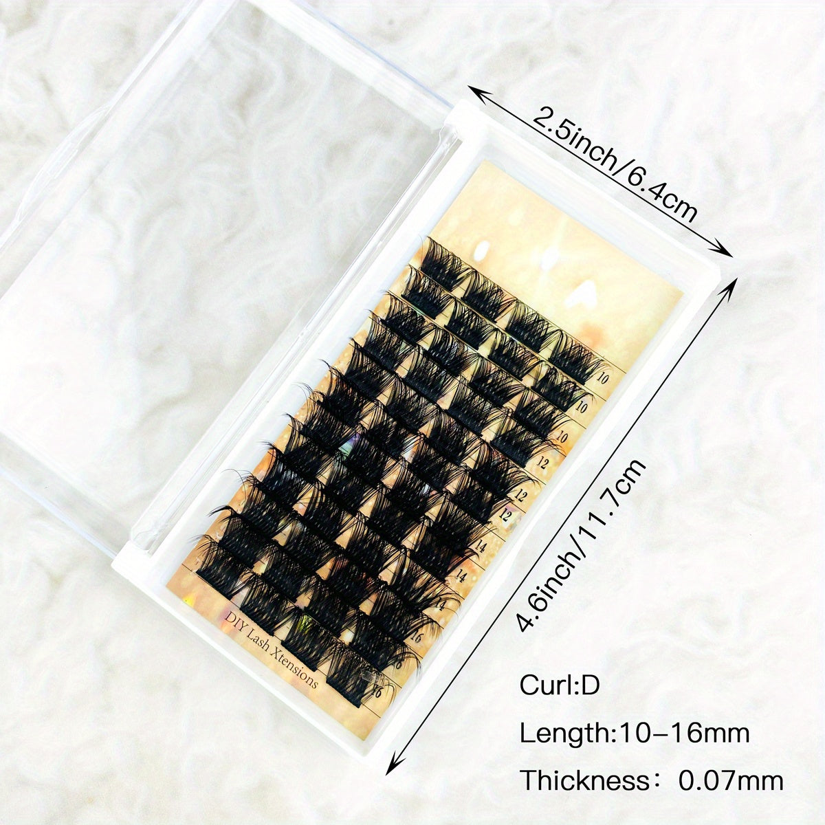 D Curl Volume Lash Clusters DIY Eyelash Extensions 100 Wispy Lashes Cluster
