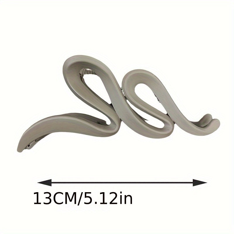 Matte Snake Hair Claw Clip for Women Girls Daily Party Outdoor Decors