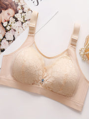 Contrast Lace Wireless Padded Bralette