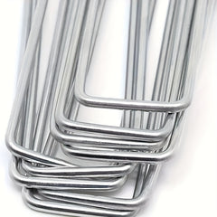 50pcs Heavy Duty U Shaped Garden Stakes for Weed Fabric & Netting