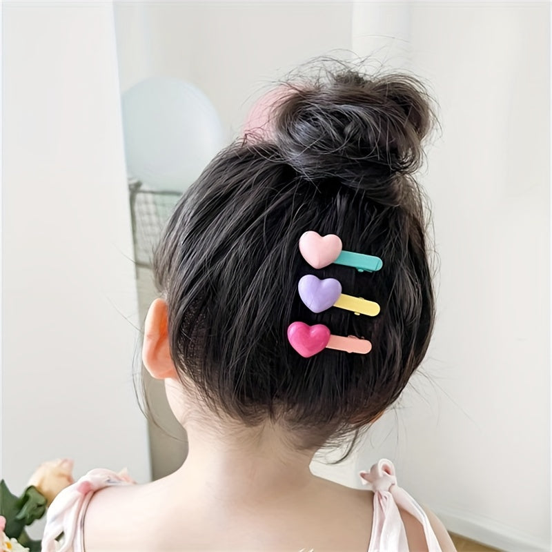 7pcs Heart Square Star Hairpin Girls Hair Accessories