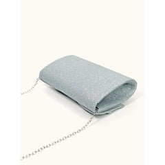 Women's Clutch Purses Evening Bag Wedding Handbags with Chain Argent