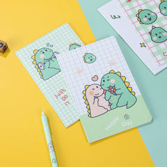 Cute Dino A5 Notebook 30 Pages, Kids Journal, Drawing Pad, Stationery Gift