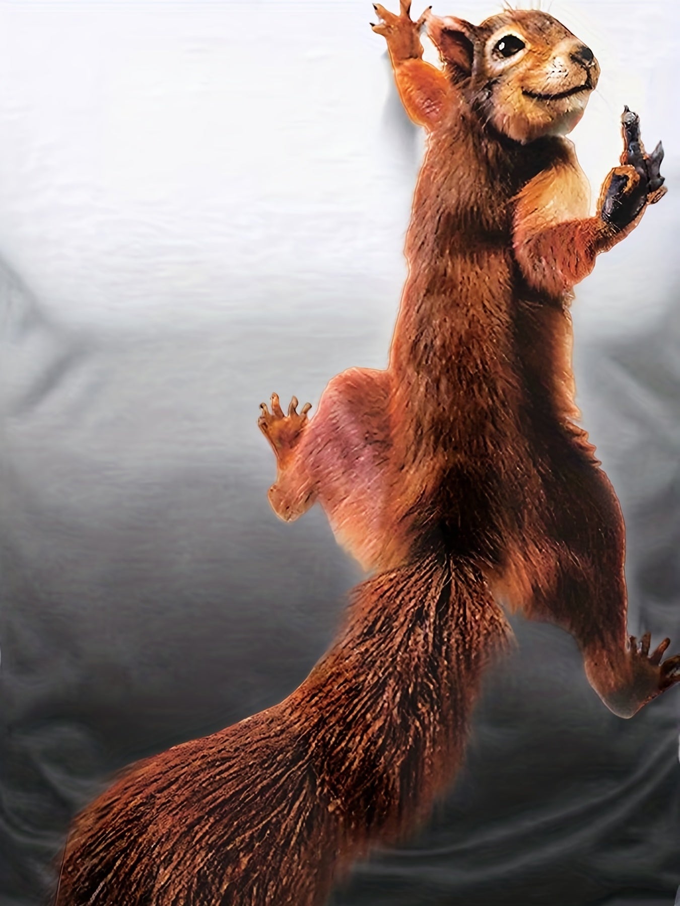Squirrel Print Men's Tee for Summer
