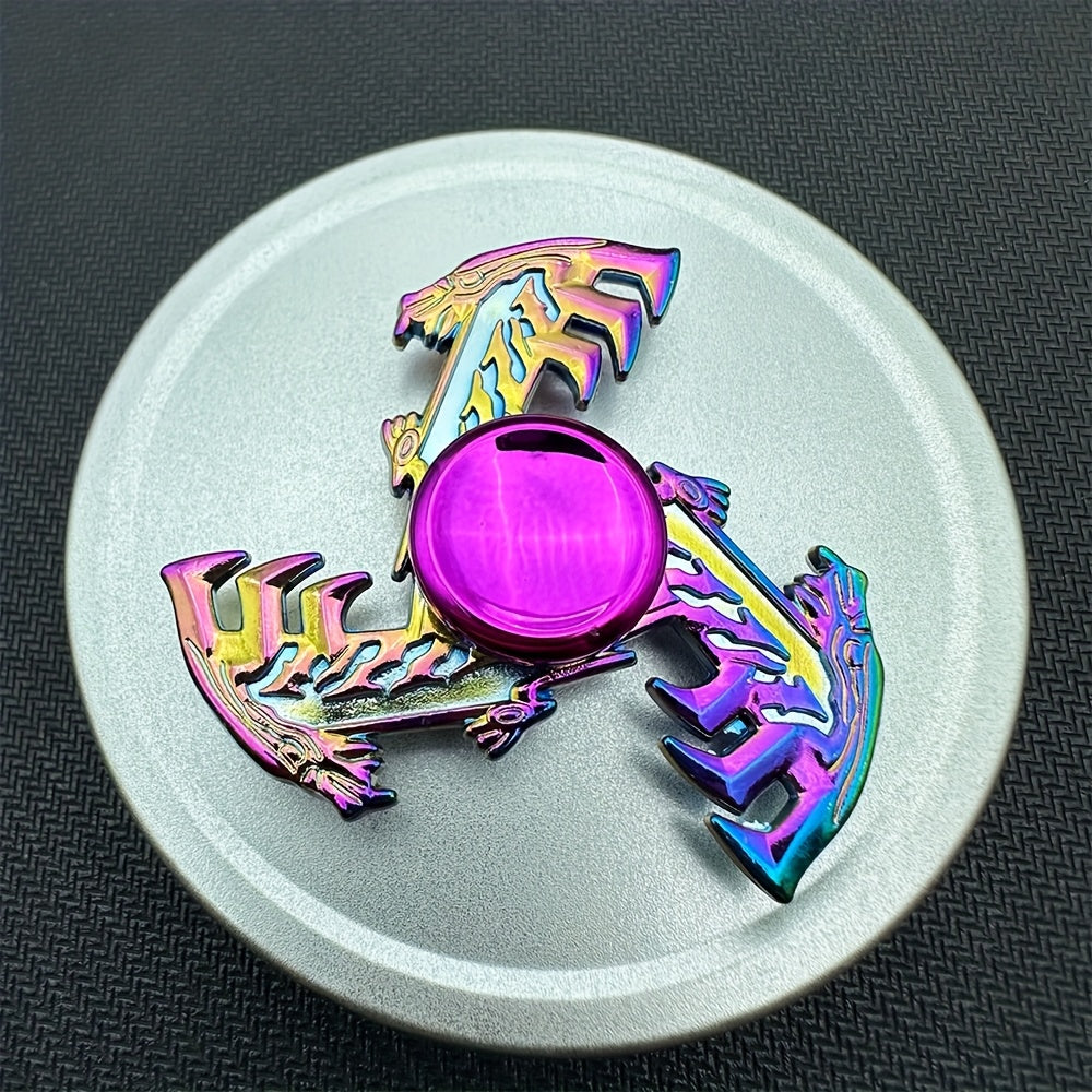 Zinc Alloy Fidget Spinner Rainbow Colors Durable Hand Toy for Boredom