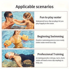 Waterproof Nose Clip and Earplugs Set for Diving Swimming