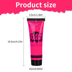Glow In The Dark Body and Face Paint for Halloween Parties