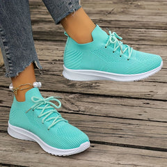 Women's Lace-up Athletic Running Shoes Breathable Casual Sneakers
