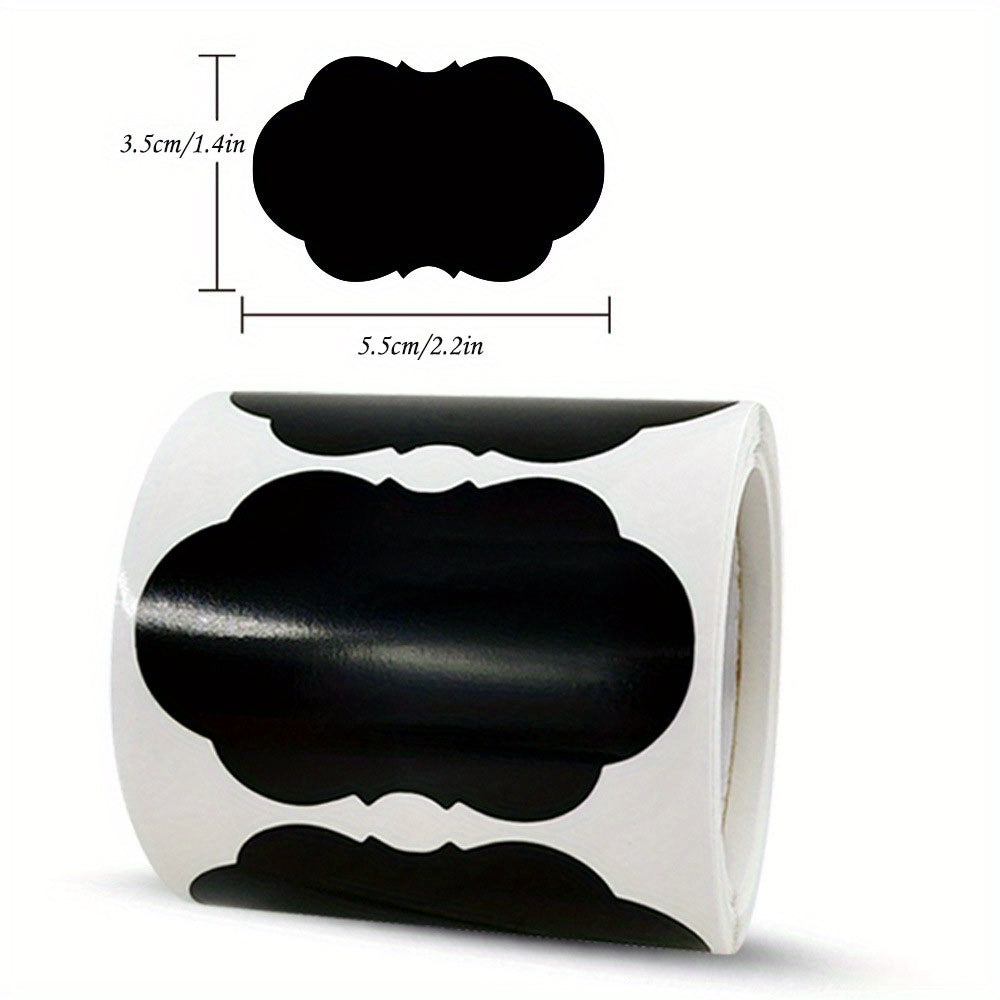 120Pcs Roll Rewritable PVC Blackboard Stickers Waterproof Labels