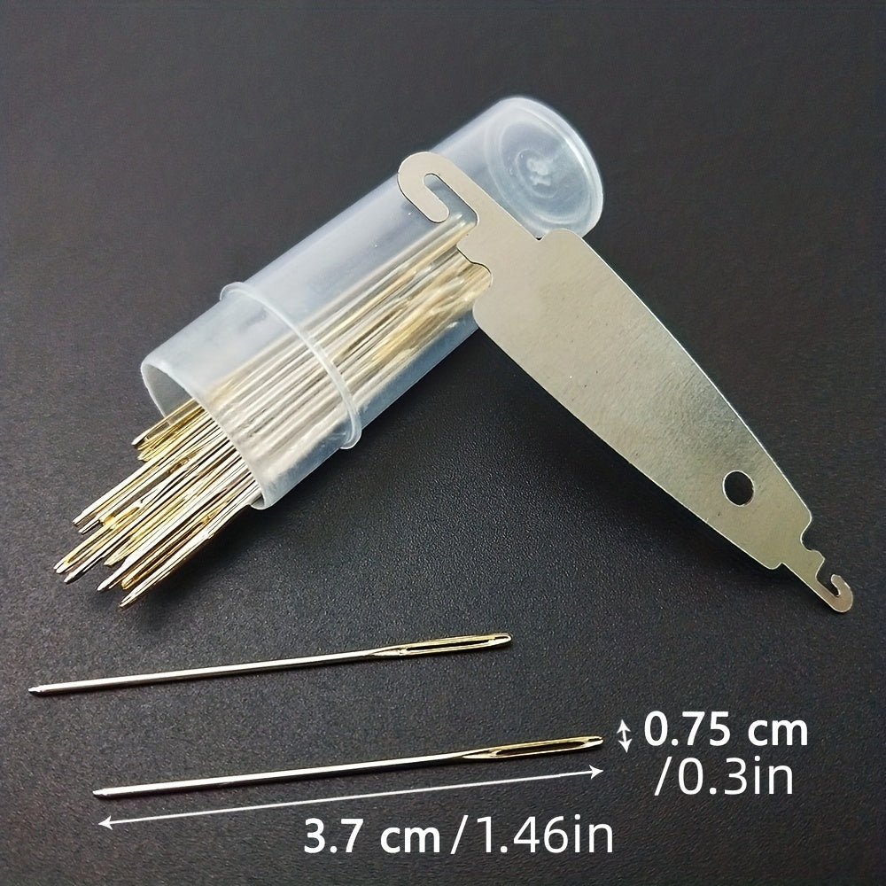 30pcs Golden Tail Sewing Needle NO 22 24 26 Embroidery Fabric Cross Stitch Needl