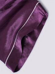 Boys 2pcs Pajamas Top & Shorts Purple Set