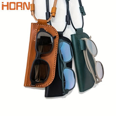 PU Leather Sunglasses Case Oblique Span Glasses Bag Soft Bag