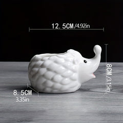 Cute Animal Ceramic Flower Pot - Hedgehog Rabbit Puppy
