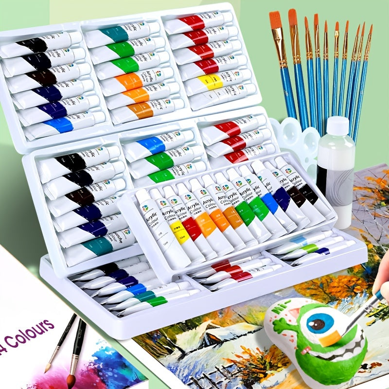 12ml Acrylic Painting Pigment Set 36 Colors for DIY Hand Painted Wall Painting