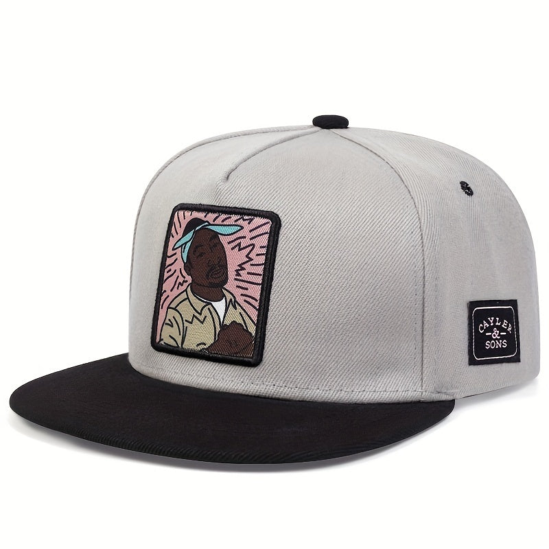 Men's Portrait Print Baseball Cap For Outdoor Sport