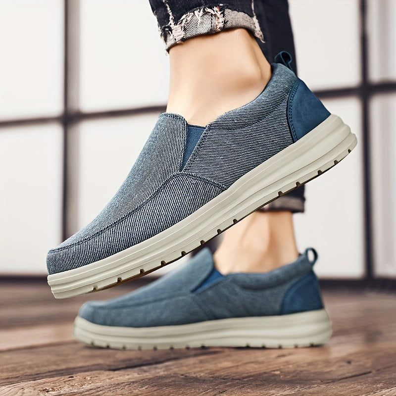 Men's Canvas Loafer Shoes Slip On Sneakers Spring Summer