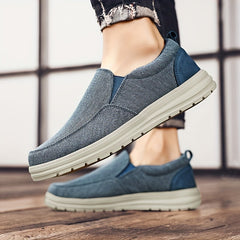 Men's Canvas Loafer Shoes Slip On Sneakers Spring Summer