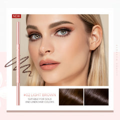 Waterproof Eyebrow Pencil Long Lasting Makeup Light Brown Dark Brown Grey