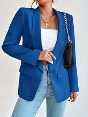 Casual Lapel Long Sleeve Blazer for Office Women's Clothing